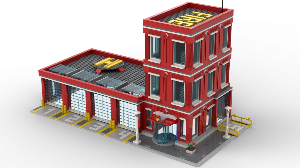 LEGO Modular Fire Station: design study