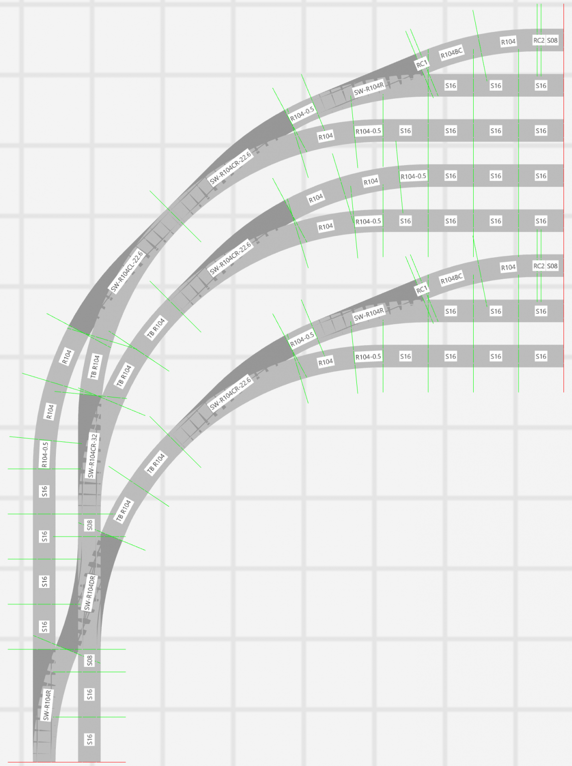 Geometry: R104 Curved Switches – MattzoBricks
