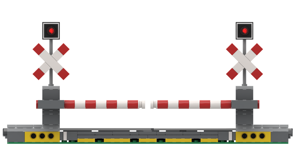 Layout of the Mattzobricks MILS level crossing - sectional view / road