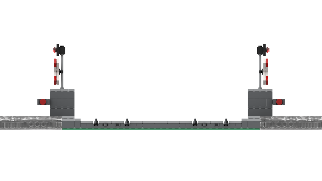Layout of the Mattzobricks MILS level crossing - sectional view / track